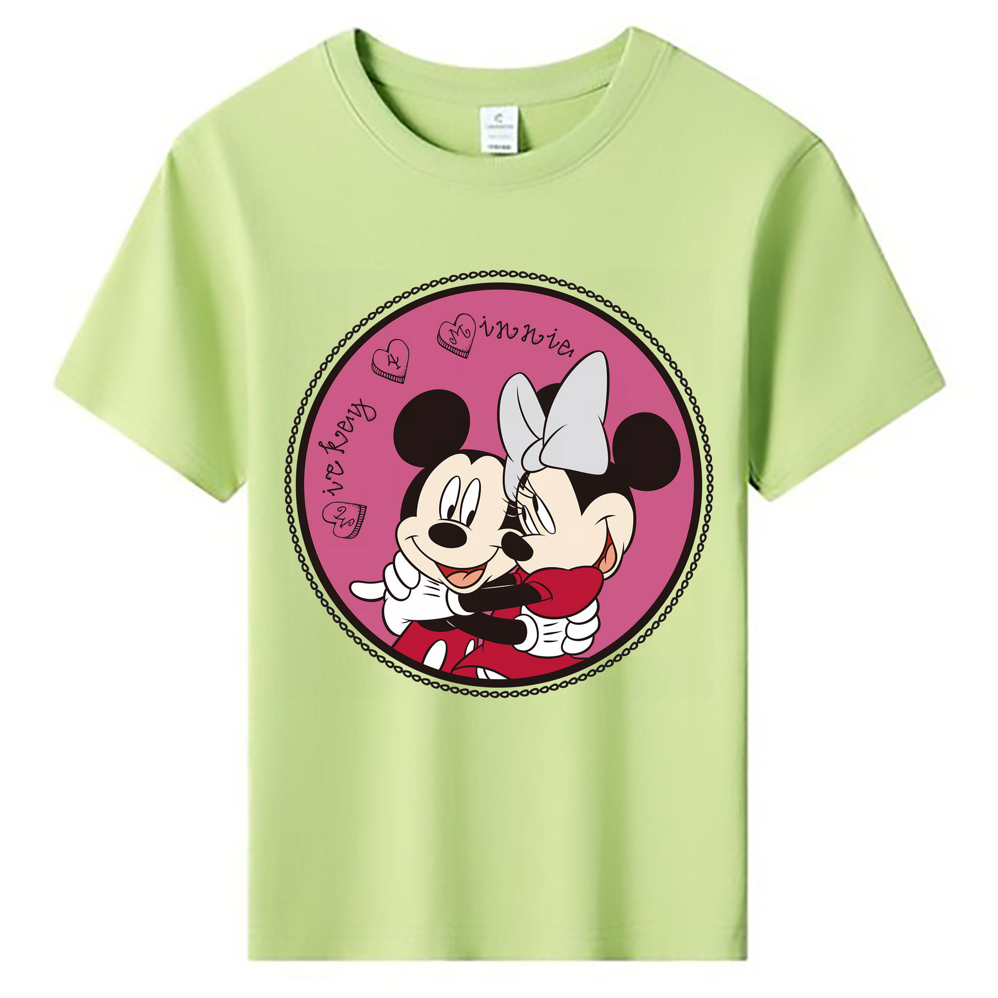 ミッキーマウス Mickey Mouse 綿100％キッズTシャツ（フロントプリント）